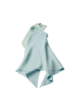  Printed Silk Twill Halter Top