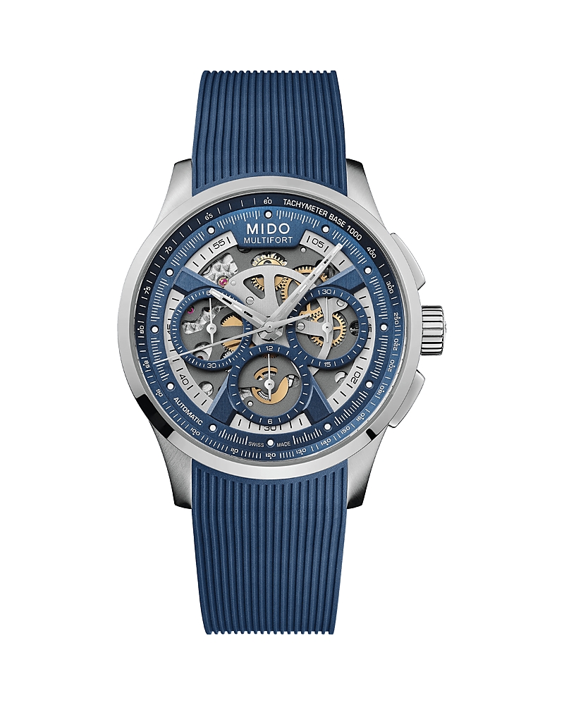 Mido Multifort Skeleton Chronograph, 43mm