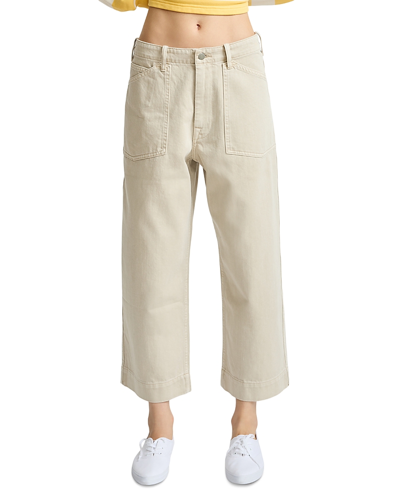 Denimist Georgia Mid Rise Work Pant Ankle Jeans in Light Brown