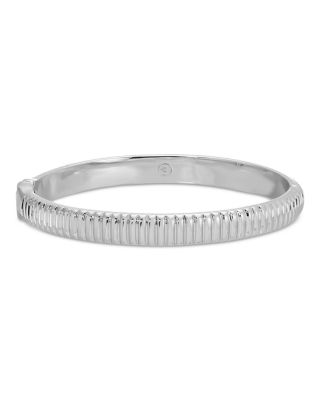Ribbed Stacking Bangle Bracelet
