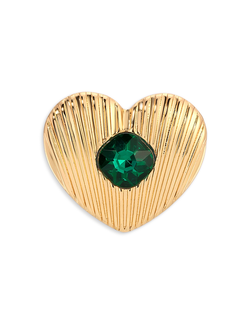 Ettika Emerald Heart Pin