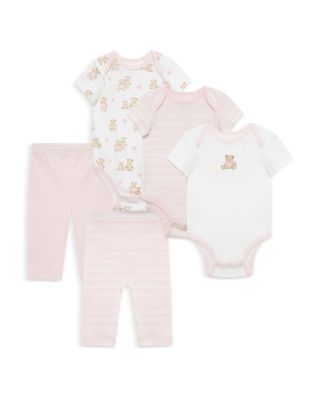 Girls' 5 Piece Bears Bodysuit Pant Set - Baby