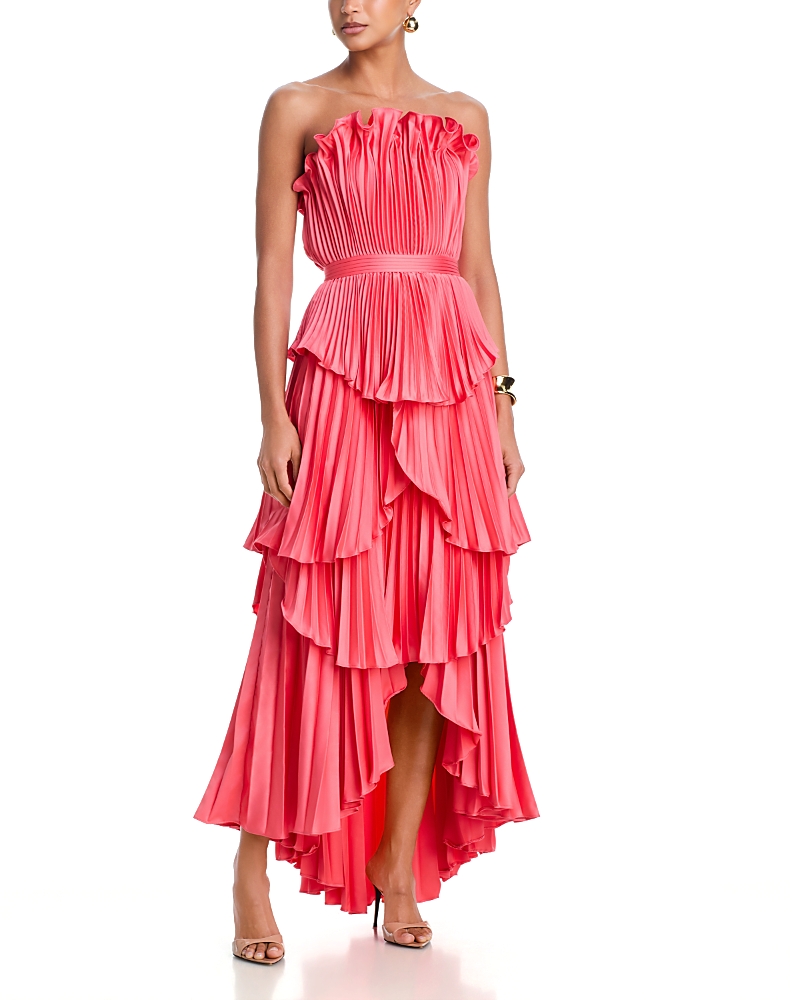 Amur Janey Tiered Shell Midi Dress