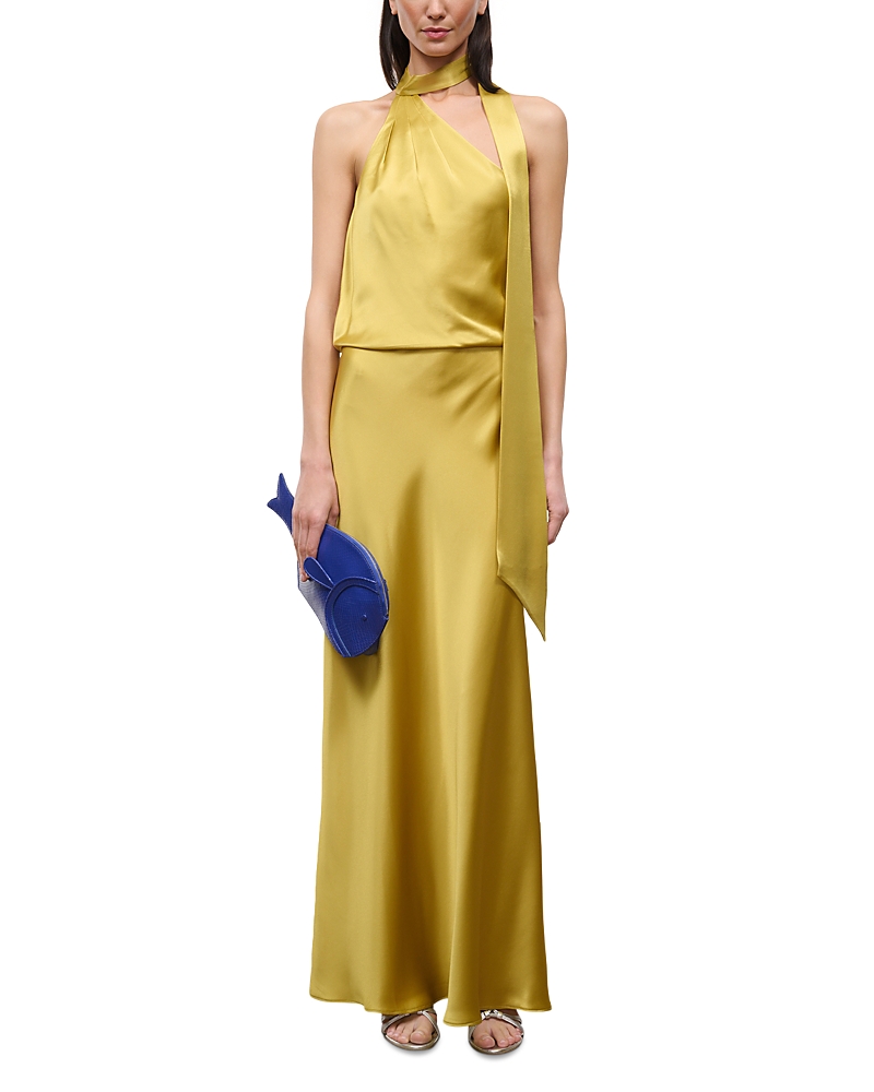 Staud Estelle Tie Neck Dress