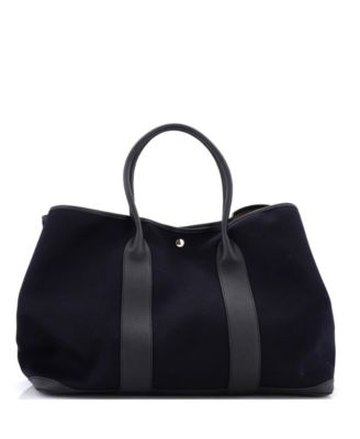 49 Garden Party Tote Toile and Leather