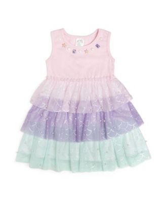 Girls' Mermaid Pearl Tank Tutu Dress - Baby, Little Kid, Big Kid