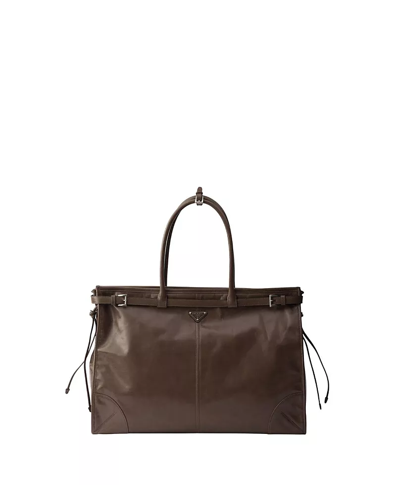 Prada Bonnie Leather Tote Bag