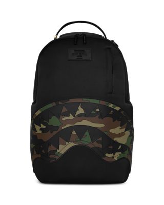 Unisex Shark Central Camo Embossed Shark Backpack