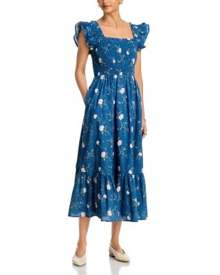 Floral Smocked Midi Dress - Exclusive