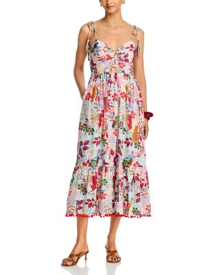 Lace Up Midi Dress - Exclusive
