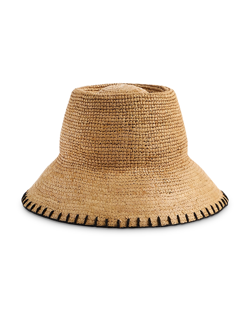 Madewell Blanket Stitch Raffia Straw Sun Hat
