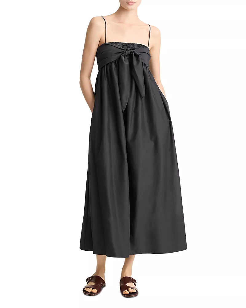 Vince Tie Smocked Cami Dress