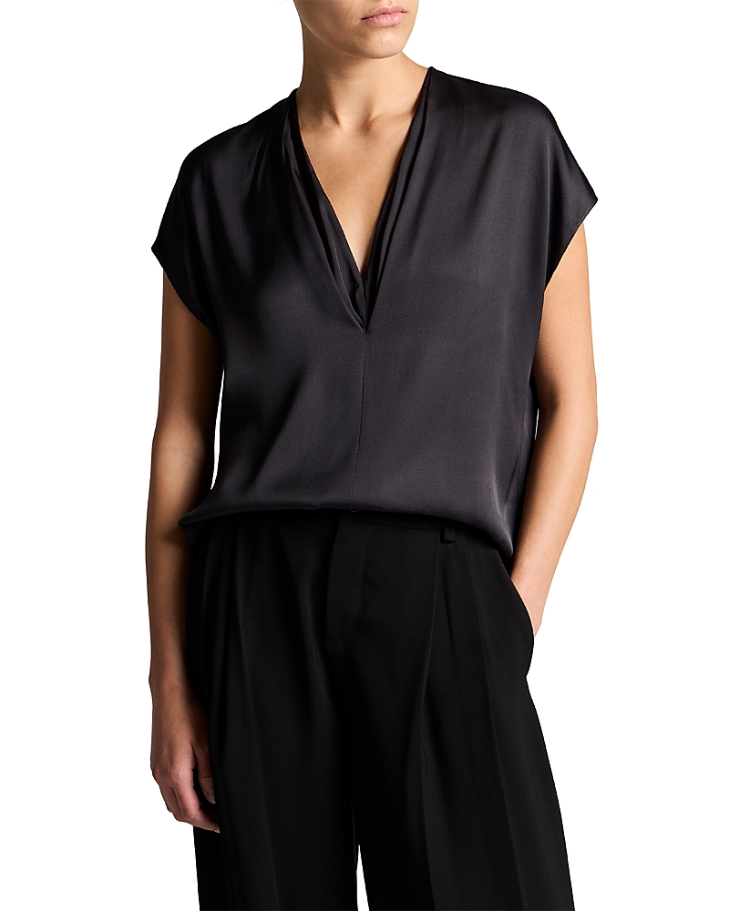 Vince Double V Neck Top