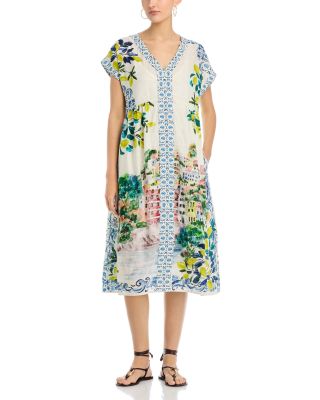 johnny was dolman shirt dress Johnny Was Relaxed Seam Dolman Dress-Soraya (slip)
