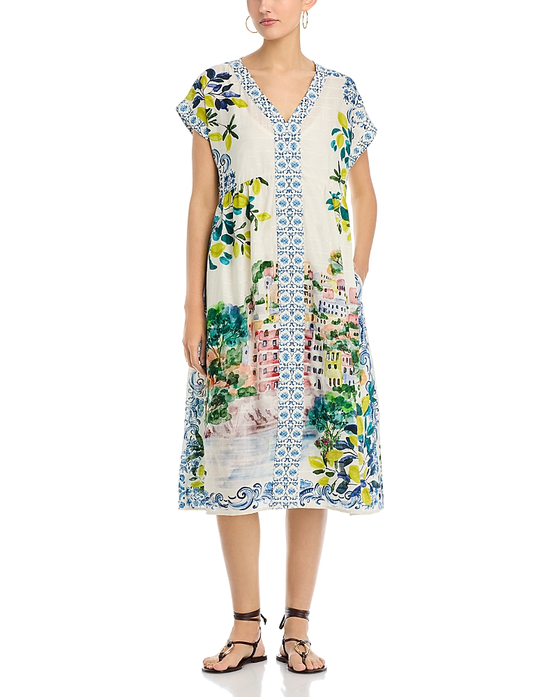 Johnny Was V Neck Dolman Effortless Dress