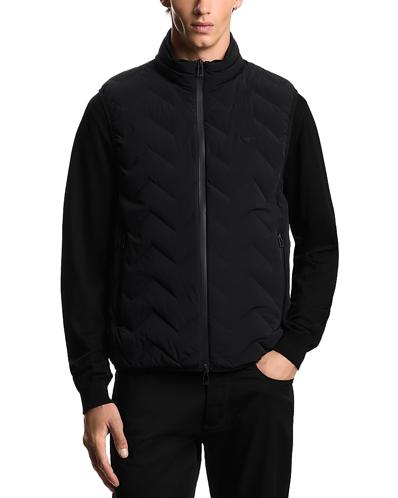 Emporio Armani Essential Chevron Quilted Vest