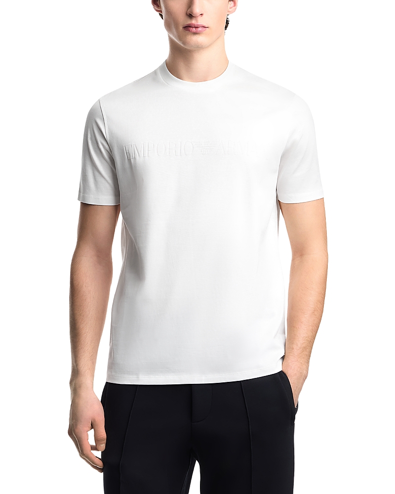 Emporio Armani Essential Cotton T Shirt with Jacquard Logo