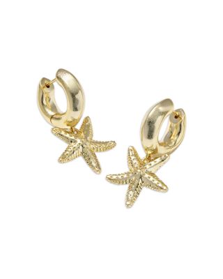 Parker Starfish Huggie Hoop Earrings