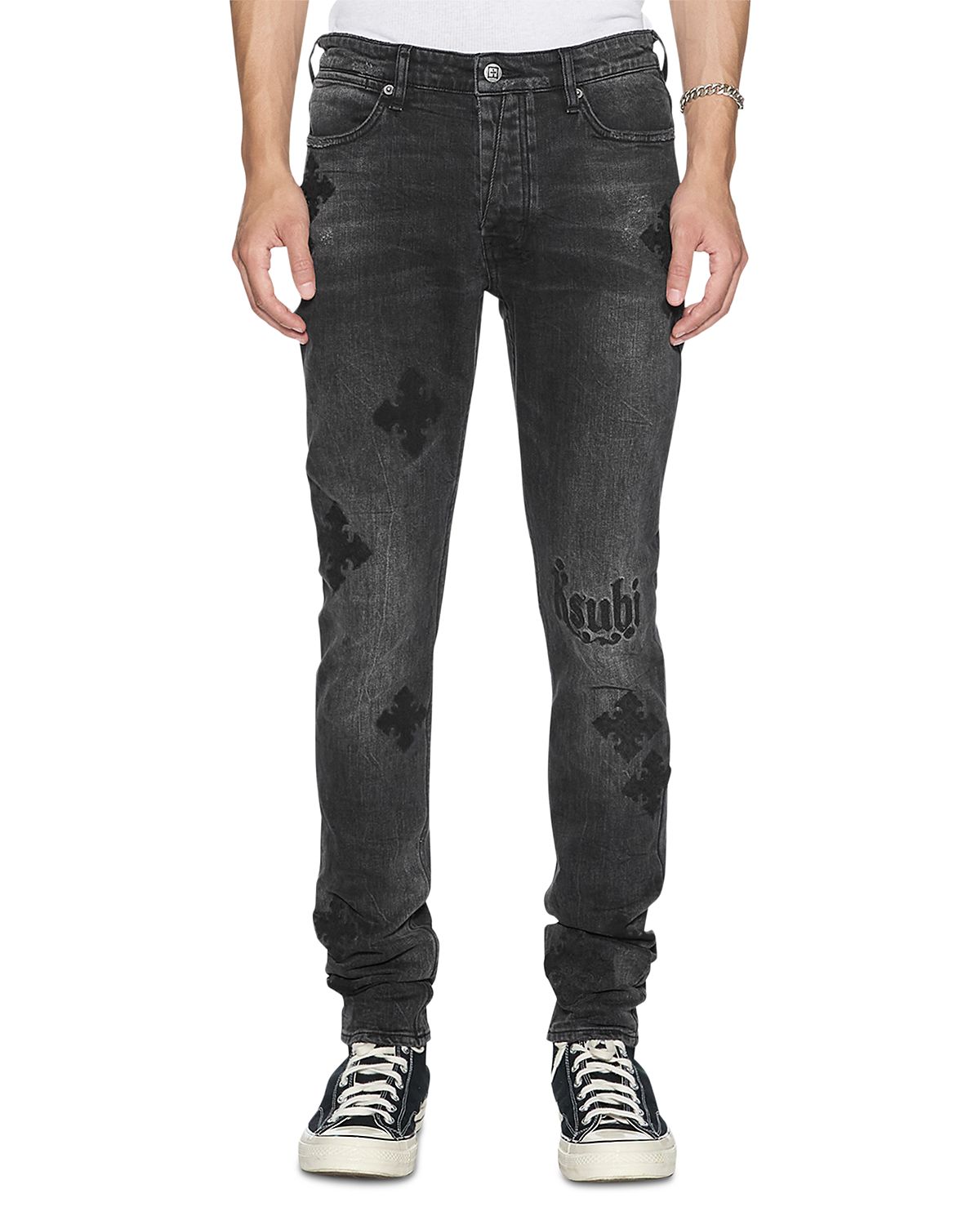 Ksubi Van Winkle Blakk Metal Skinny Fit Jeans