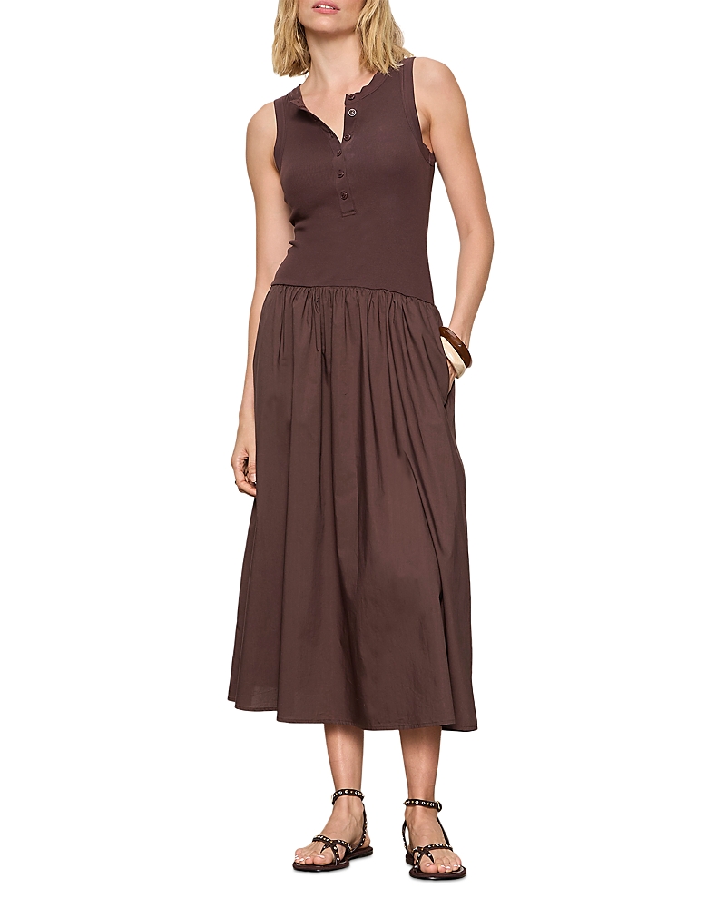 Sanctuary Breakaway Mixed Media Midi Dress