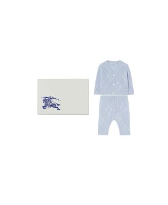  Unisex Check Cashmere Two-piece Set - Baby