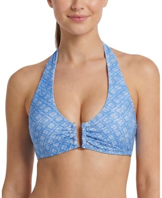 Change of Scenery Shana U-Bar Print Halter Bikini Top