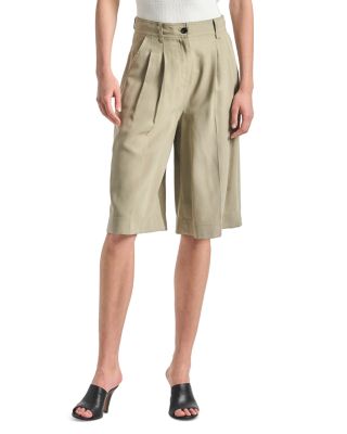 Maddox Pleated Bermuda Shorts