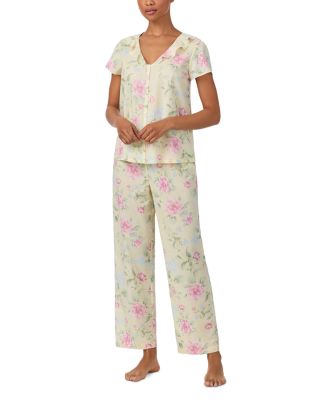 Ruffled Shirt & Pants Pajama Set