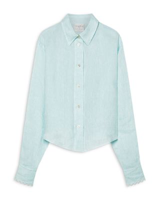 Linen Gauze Embroidered Shirt