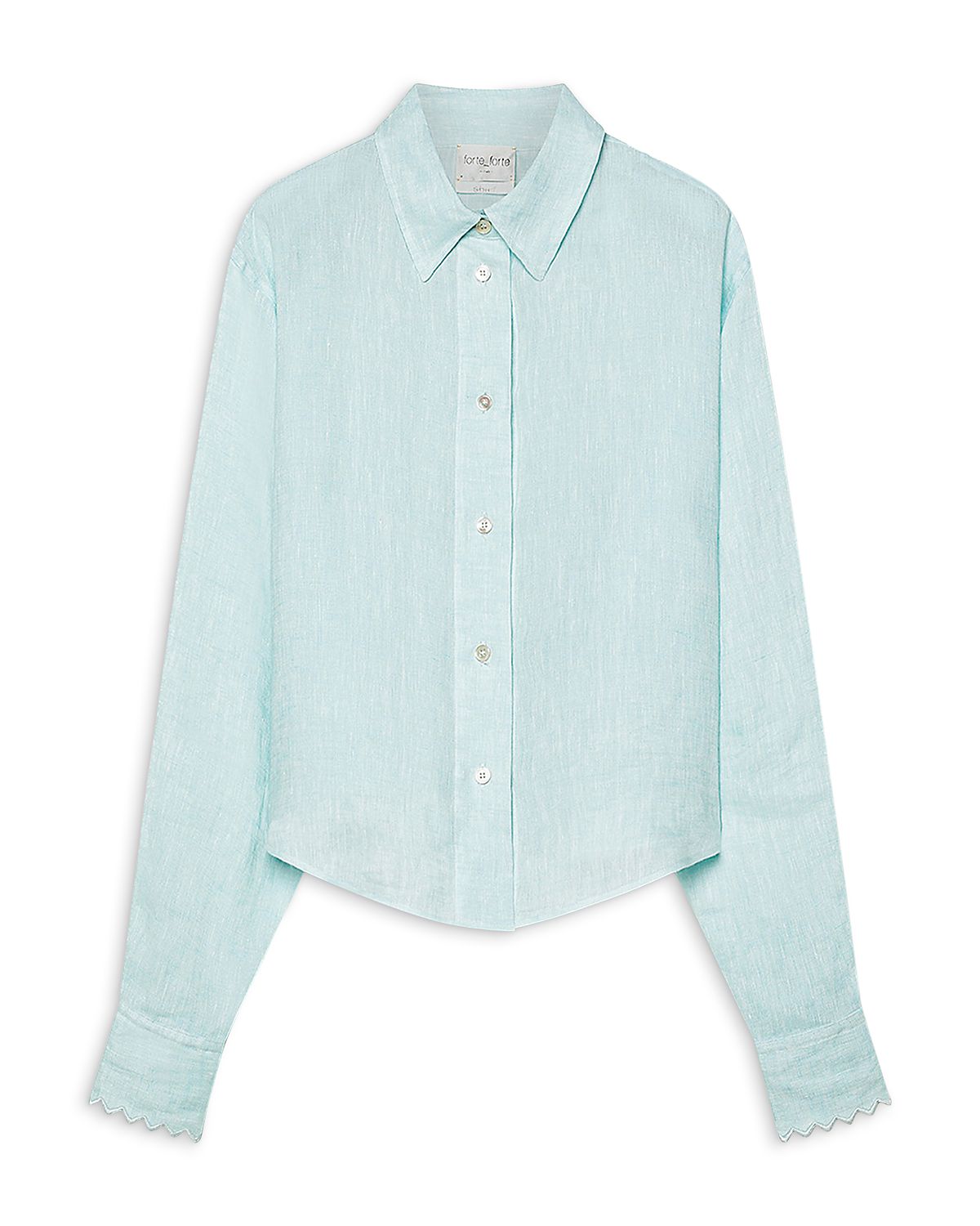 forte_forte Linen Gauze Embroidered Shirt