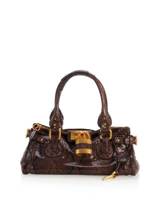 Paddington Embossed Leather Shoulder Bag