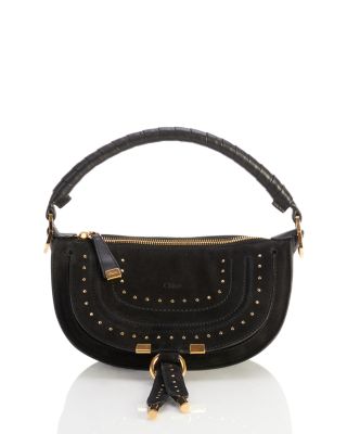Marcie Mini Suede Saddle Bag