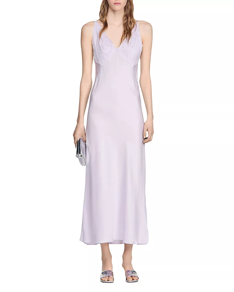 Sandro Lace Maxi Dress