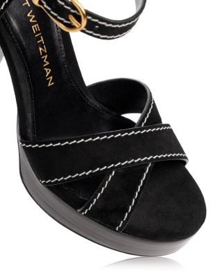 Stuart Weitzman Women's Dayna Saddle Platform Sandals