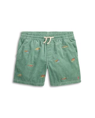 Boys' Polo Prepster Embroidered Corduroy Shorts - Big Kid