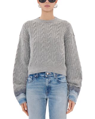 Karine Pollock Cable Knit Sweater