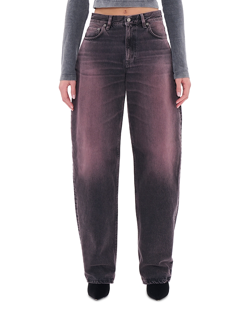 Haikure Bibi Barrel Jeans in Pink Black