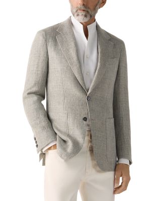 Crossover Linen, Wool & Silk Blend Jacket
