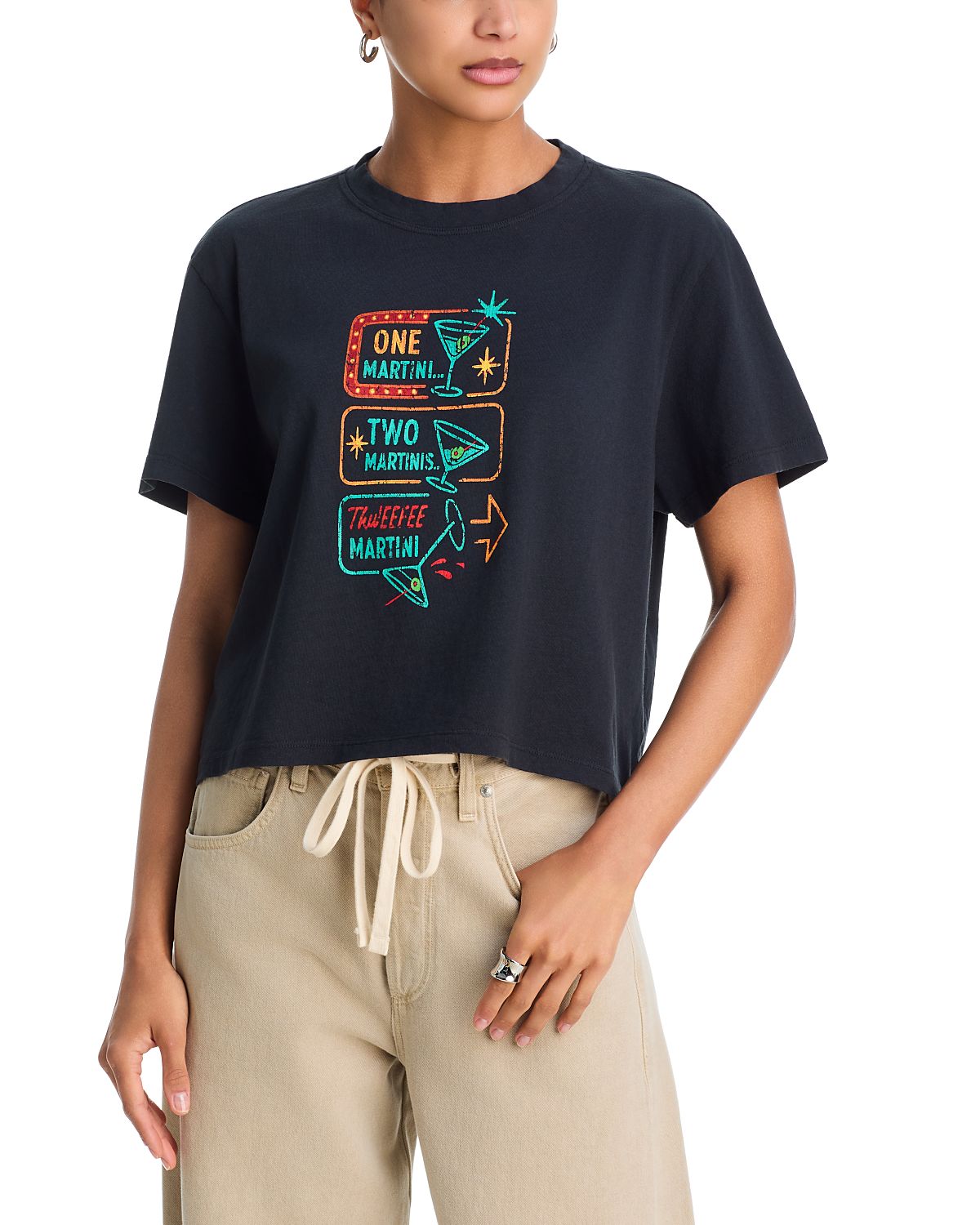 Askk Ny Martini Graphic Boyfriend Tee