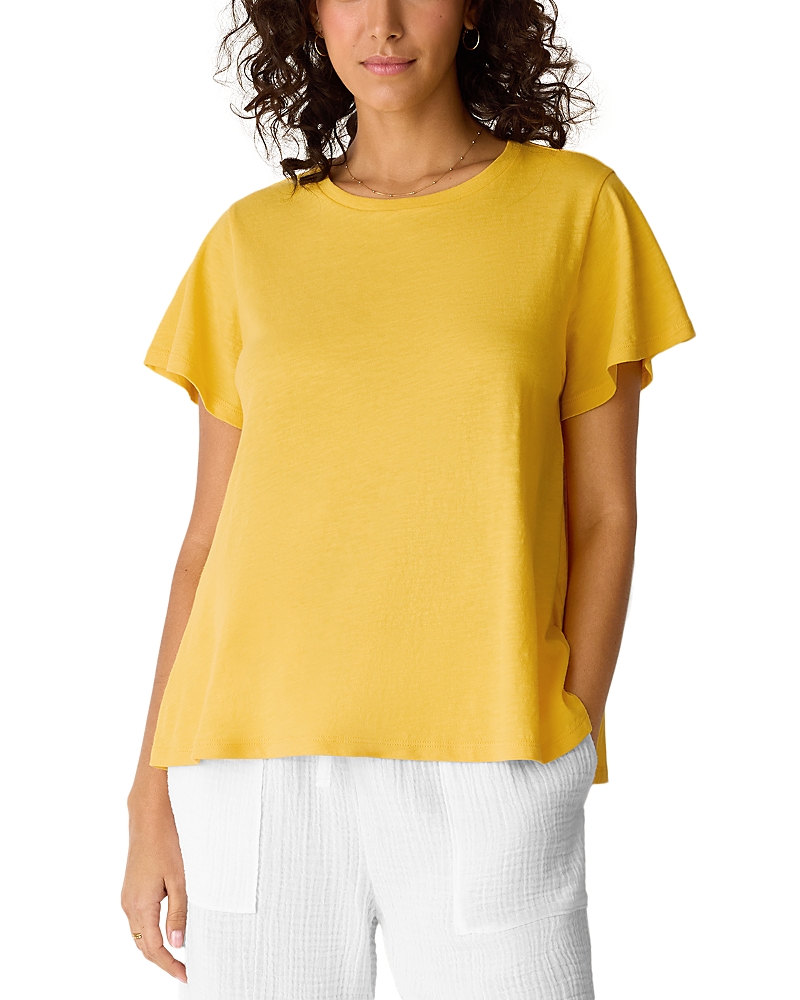 Eileen Fisher Crewneck Cap Sleeve Tee
