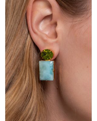 Alette Double Stone Drop Earrings
