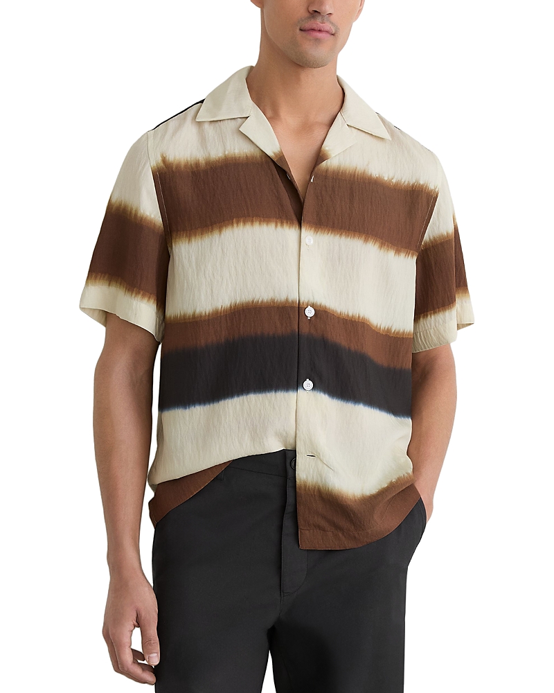 Reiss Salem Printed Block Stripe Shirt