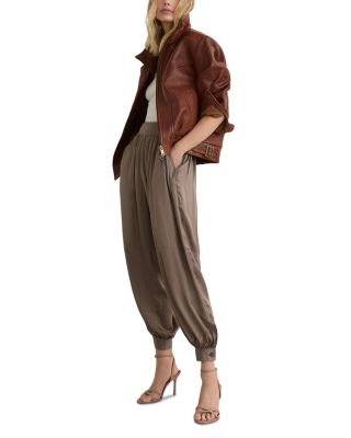 Petra Oversized Leather Jacket - thumbnail 3