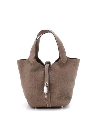 PM Monochrome Picotin Lock Bag Clemence
