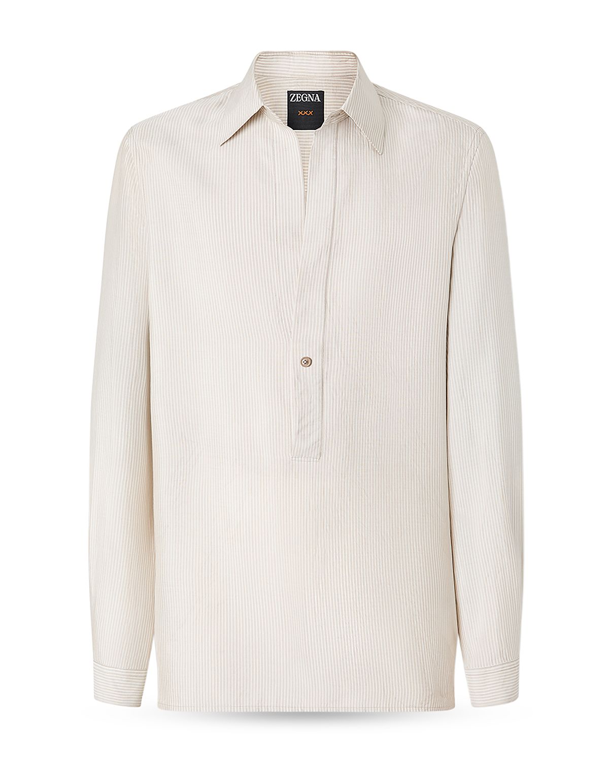 Zegna Striped Silk Shirt