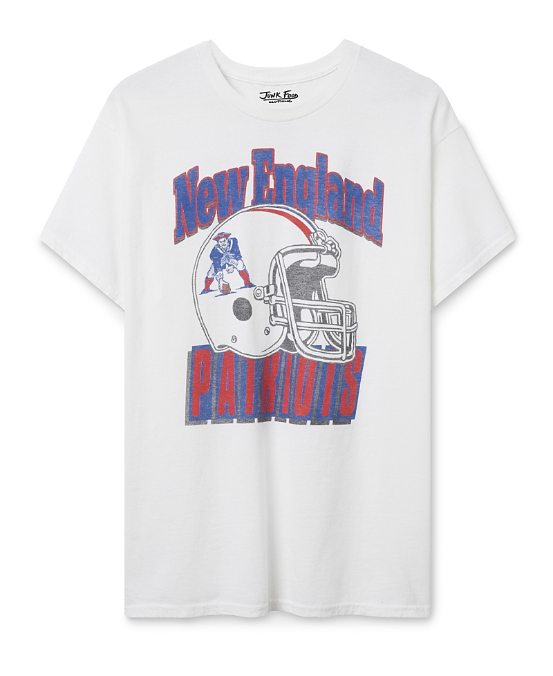 Junk Food Clothing Unisex New England Patriots Throwback Helmet Tee