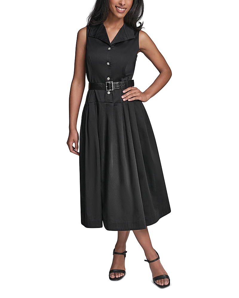 Karl Lagerfeld Paris Belted Midi Dress
