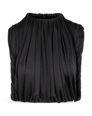 Effie Silk Shirred Top