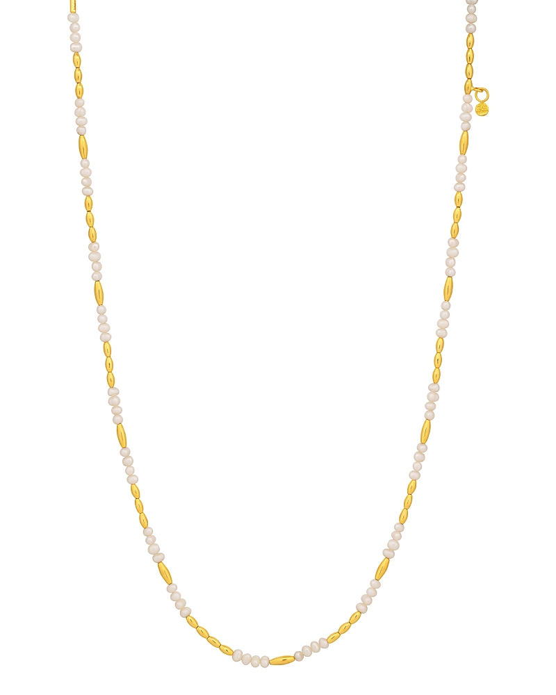 Gurhan 18K & 24K Yellow Gold Oyster Freshwater Pearl Collar Necklace, 18