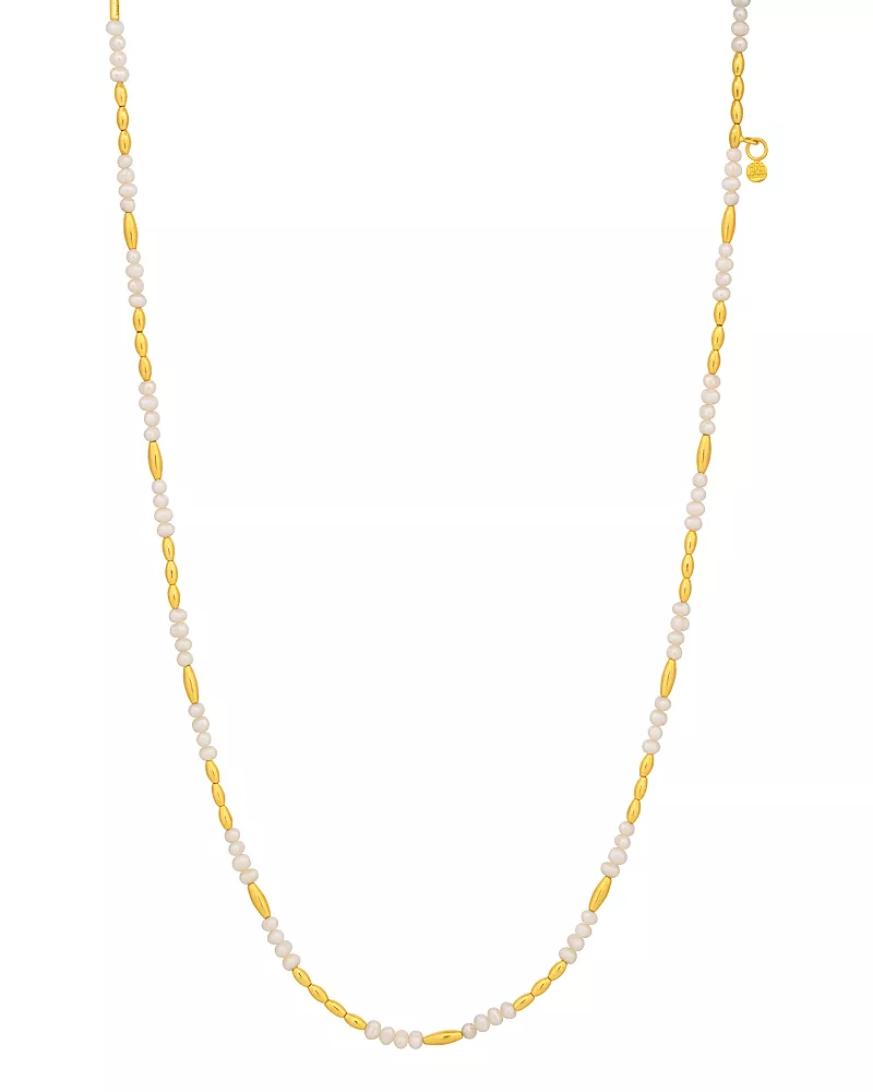 Gurhan 18K & 24K Yellow Gold Oyster Freshwater Pearl Collar Necklace, 18